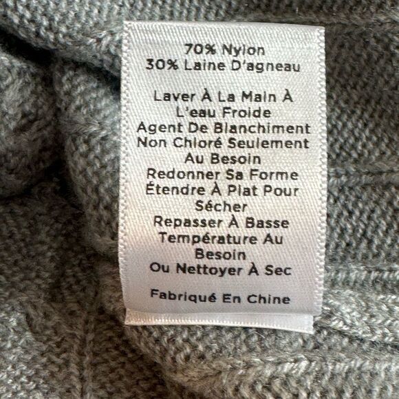 Talbots Sweater womens plus size 1x petite Cable Knit crew Neck Nylon Lamb wool - Picture 11 of 12